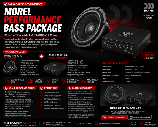Morel Performance Bass Package