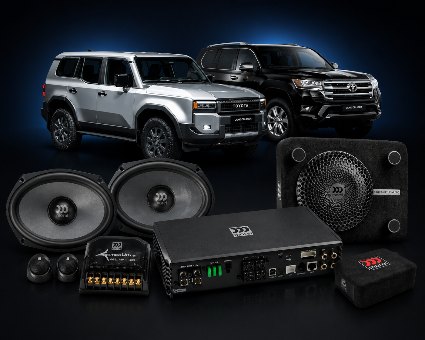 Toyota LandCruiser 200/300 Series & Prado 150/250 Premium Morel DSP Audio Package
