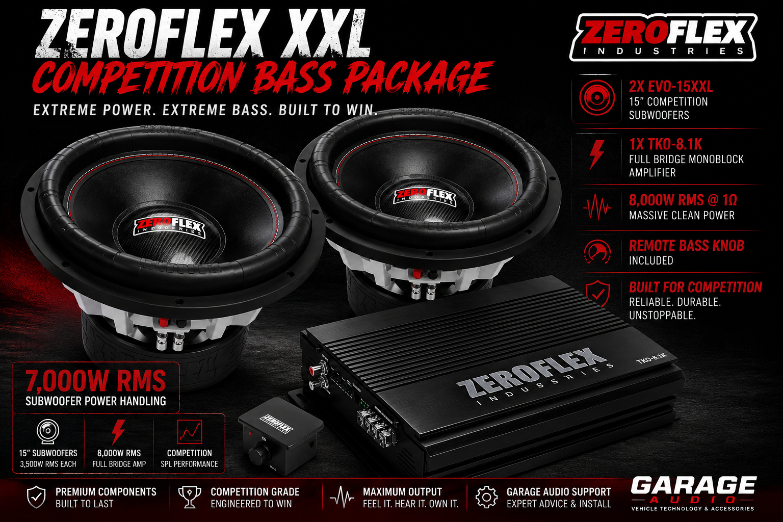 Zeroflex XXL Competition Bass Package
