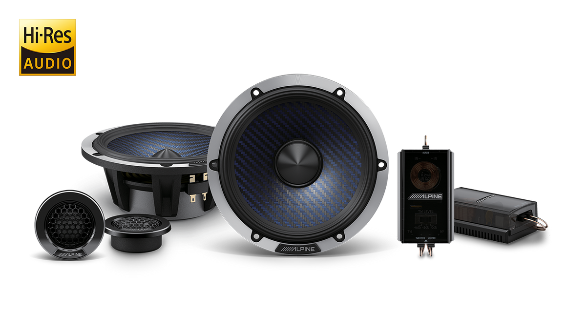 Alpine DP2-65C – Digital Precision DP2-Series 6.5″ Component 2-Way Speaker System