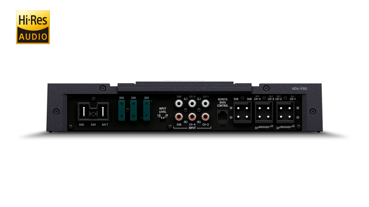Alpine HDA-V90 – Alpine Status Hi-Res Audio 5/3 Channel Amplifier – view 2