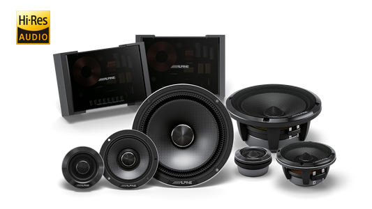 Alpine HDZ-653 – Alpine Status Hi-Res 6-1/2″ (16.5cm) 3-Way Component Speaker Set