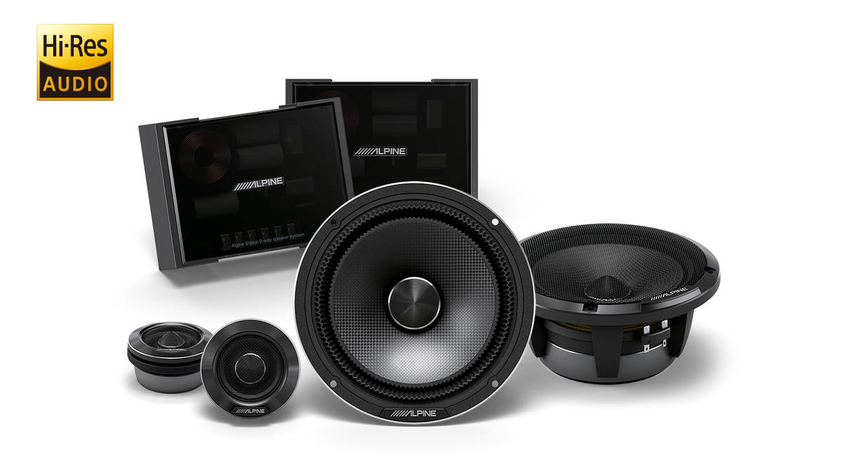 Alpine HDZ-65C – Alpine Status Hi-Res 6-1/2″ (16.5cm) 2-Way Component Speaker Set