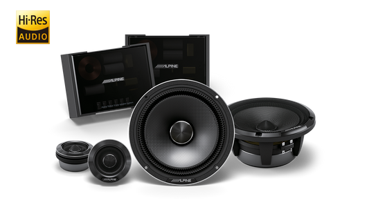 Alpine HDZ-65C – Alpine Status Hi-Res 6-1/2″ (16.5cm) 2-Way Component Speaker Set