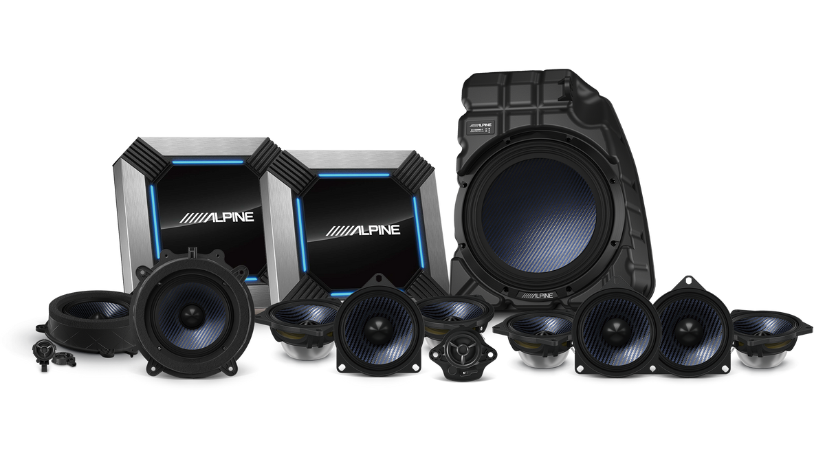 Alpine EV-ULT-T3 – Ultimate Dual Amp System Replacement Kit for Tesla Model 3 (Compatible with MY21-23, will not suit 24