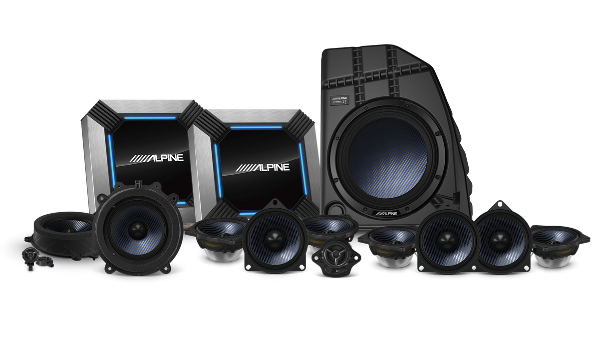 Alpine EV-ULT-TY – Ultimate Dual Amp System Replacement Kit for Tesla Model Y (Compatible with MY21-23, will not suit 24