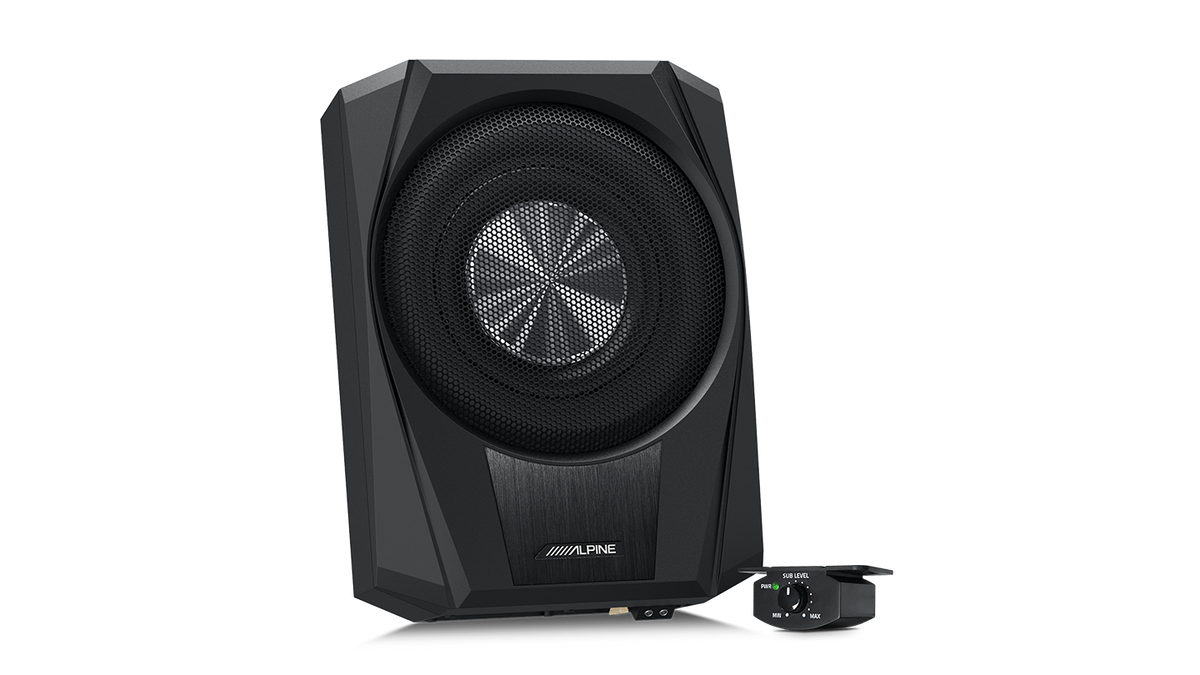 Alpine PWE-R810 – 8″ Slim Profile Powered Subwoofer – view 2