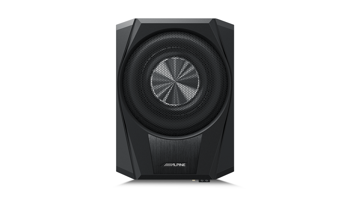 Alpine PWE-R810 – 8″ Slim Profile Powered Subwoofer