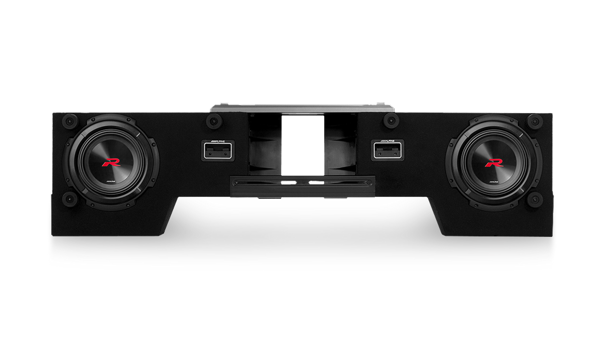 Alpine R2-DB8V-TRK – Dual 8” Alpine Halo R-Series Preloaded Truck Subwoofer Enclosure with ProLink™ – view 2
