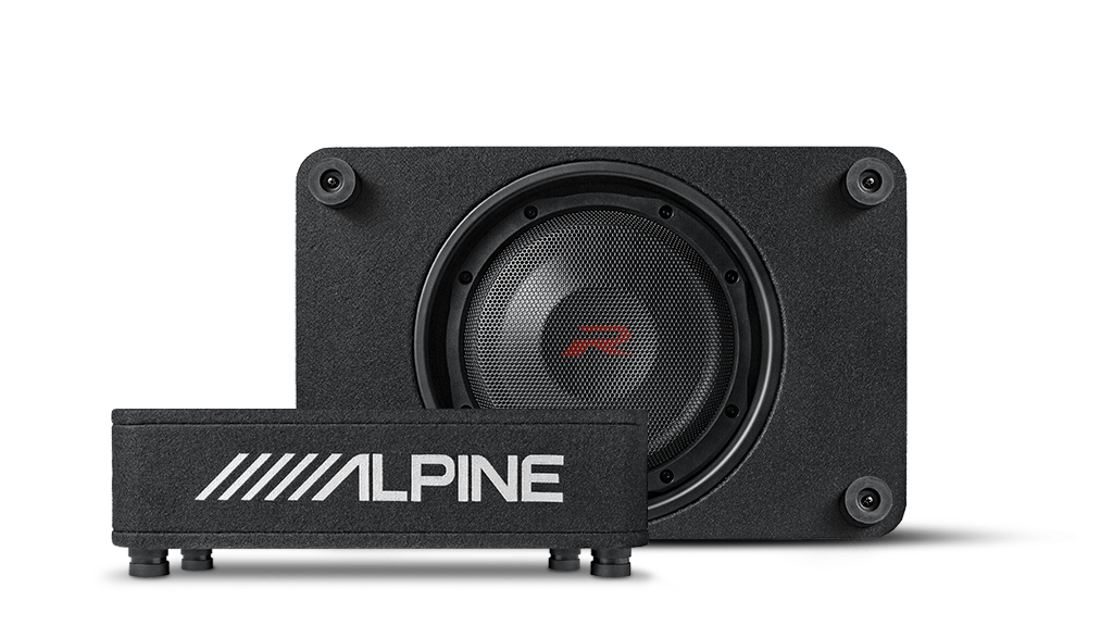 Alpine RS-SB10 – R-Series 10″ Shallow Profile Enclosure 2 Ohm Subwoofer
