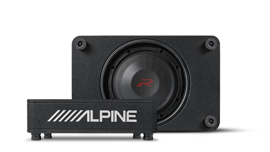 Alpine RS-SB10 – R-Series 10″ Shallow Profile Enclosure 2 Ohm Subwoofer