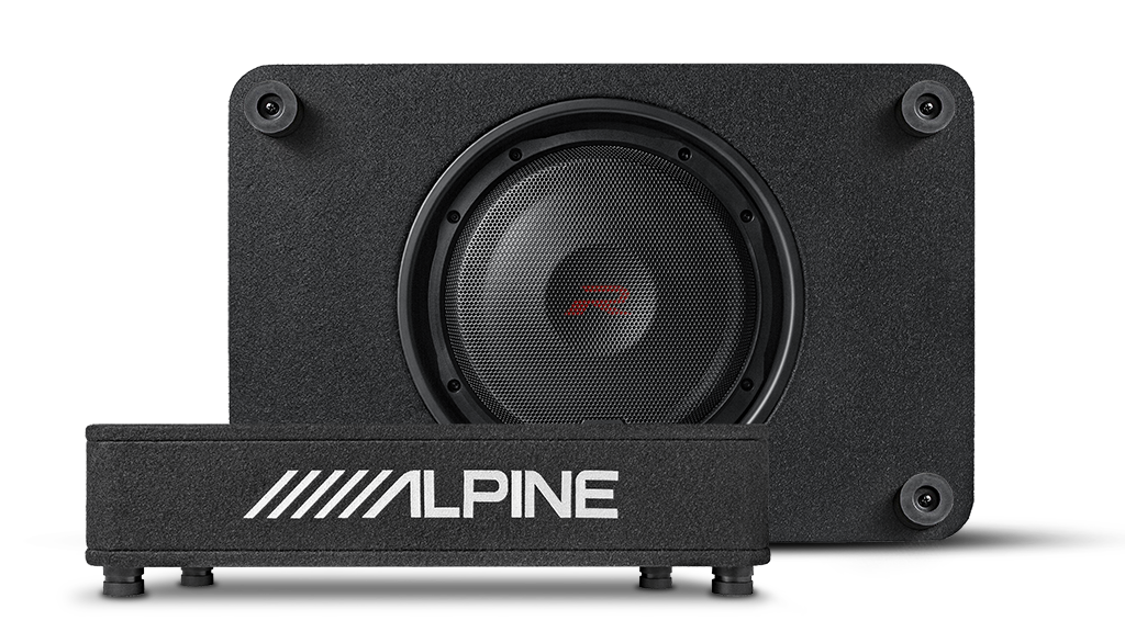Alpine RS-SB12 – R-Series 12″ Shallow Profile Enclosure 2 Ohm Subwoofer