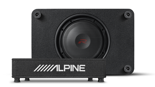 Alpine RS-SB12 – R-Series 12″ Shallow Profile Enclosure 2 Ohm Subwoofer
