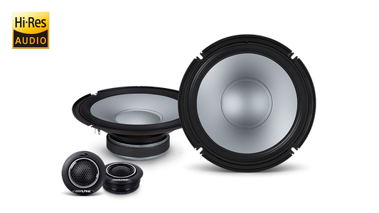 Alpine S2-S80C – S-Series 8 Inch 2-Way Hi-Res Audio Component Speaker System