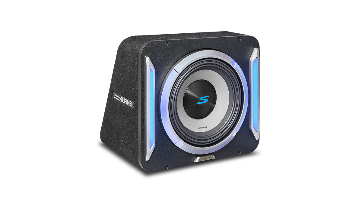 Alpine S2-SB10 – S-Series 10” PrismaLink™ Preloaded Subwoofer Wedge Enclosure