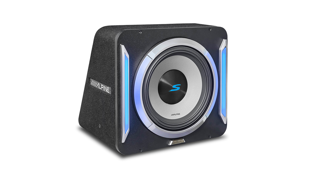 Alpine S2-SB12 – S-Series 12” PrismaLink™ Preloaded Subwoofer Wedge Enclosure