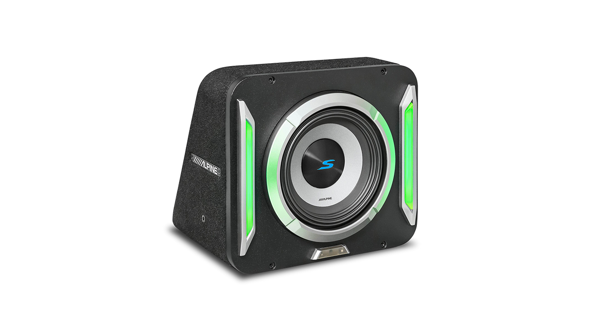 Alpine S2-SB8 – S-Series 8” PrismaLink™ Preloaded Subwoofer Wedge Enclosure – view 2