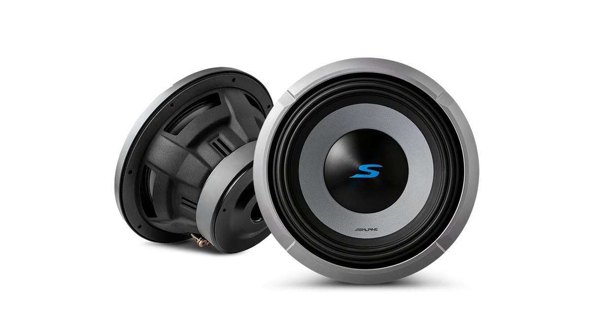 Alpine S2-W10D4 – S-Series 10” Subwoofer with Dual 4Ω Voice Coils