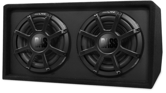 Alpine SBW-D12S4 – Bassline 12″ Dual Subwoofer Enclosure