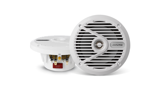 Alpine SPS-M601W – 6 1/2” Coaxial 2-Way Marine White Speaker System