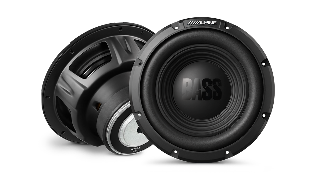 Alpine W10S4 – Bass Series 10″ Single Subwoofer