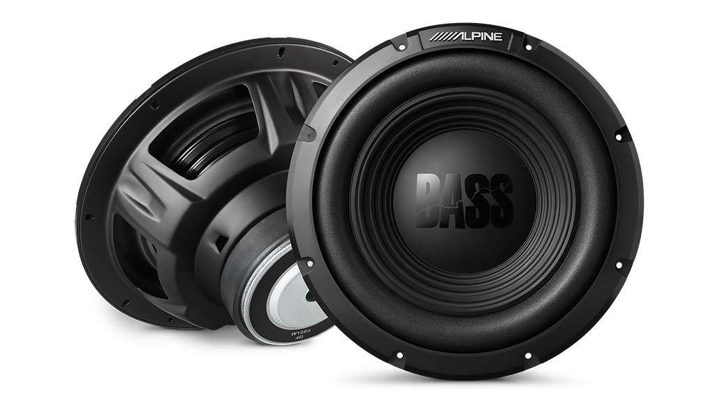 Alpine W12S4 – Bass Series 12″ Single Subwoofer