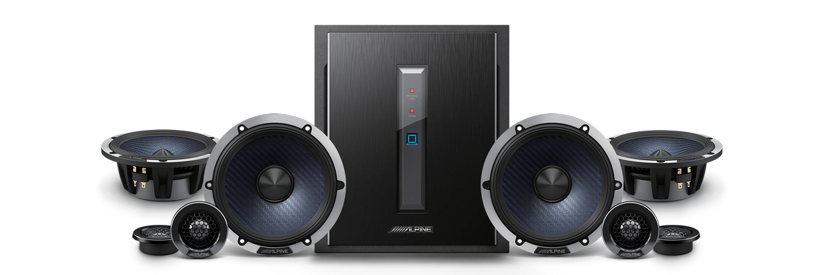 Alpine X800-DP652 Speaker and DSP Amplifier Package