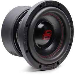 DD Audio 6 inch Subwoofer with black cone and red logo designed for deep bass sound