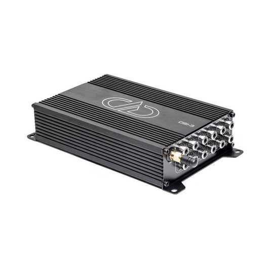 DD Audio DSP dsi3 black digital signal processor with multiple RCA input and output connectors
