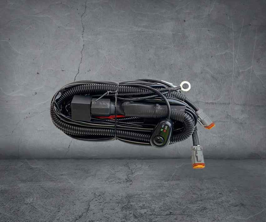 Ultra Vision Driving Light Heavy Duty Wiring Harness with Connector and Switch for Reliable Performance