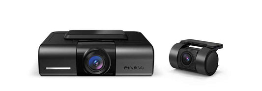 FineVu GX4K Dual Dash Camera with front and rear lenses for high-resolution recording