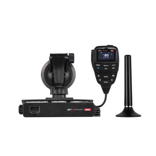 GME XRS-330CP XRS Connect Portable Pack UHF radio with detachable mic and sleek design