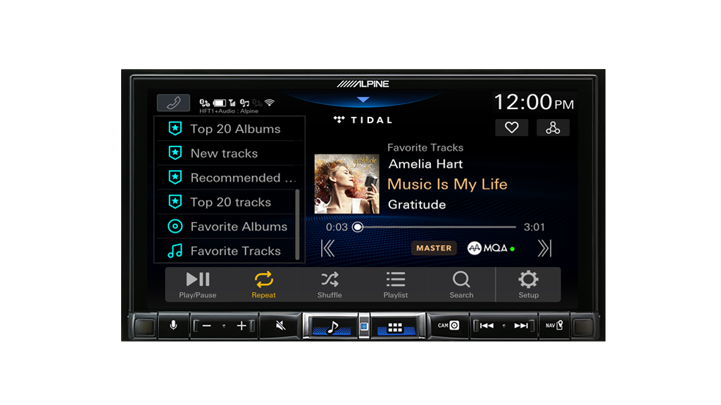 Alpine iLX-507A – 7” High-Res Audio Receiver with Wireless Apple CarPlay – view 3