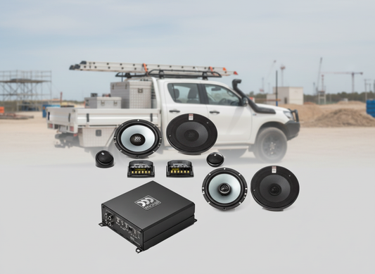 Essential 4x4 & Ute Speaker Upgrade – Morel Front & Rear + Amp (Installed)