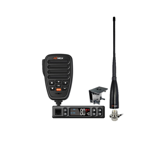 Genuine MGX C1 AGP radio and supplied components - product photograph
