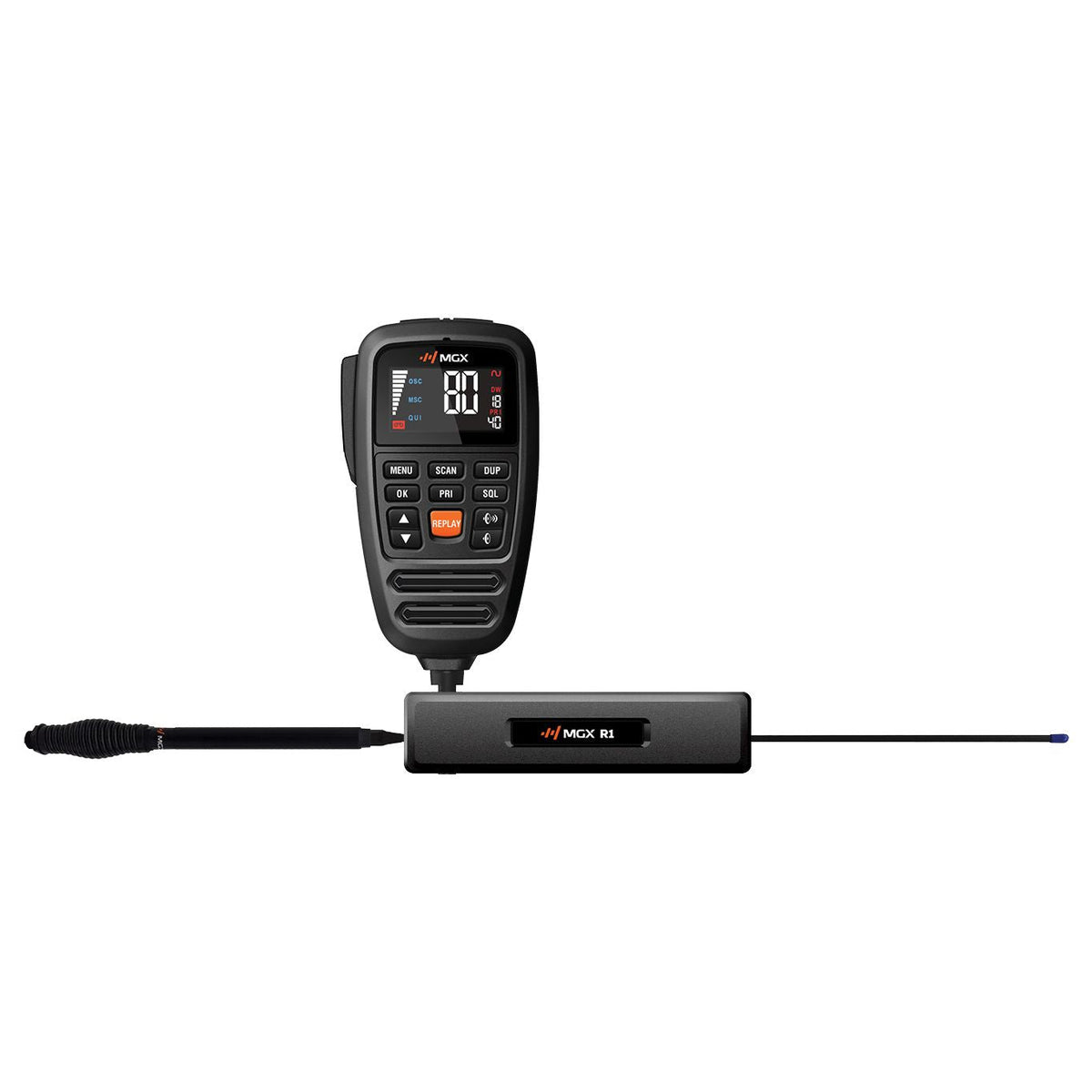 Genuine MGX R1 WAN radio and supplied components - product photograph