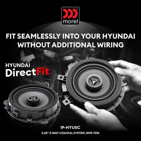 Morel Integration speakers to suit Hyundai with seamless installation and no additional wiring needed