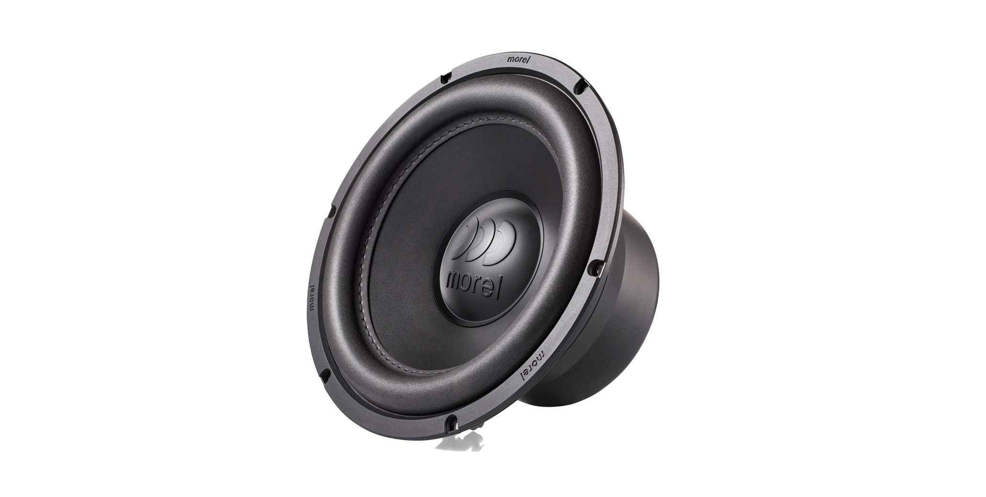 Morel Kinetic 12 Inch Subwoofer in black with a sleek design for powerful bass performance