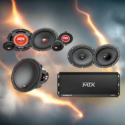 MTX Full Audio Pack featuring speakers and amplifier for superior sound quality