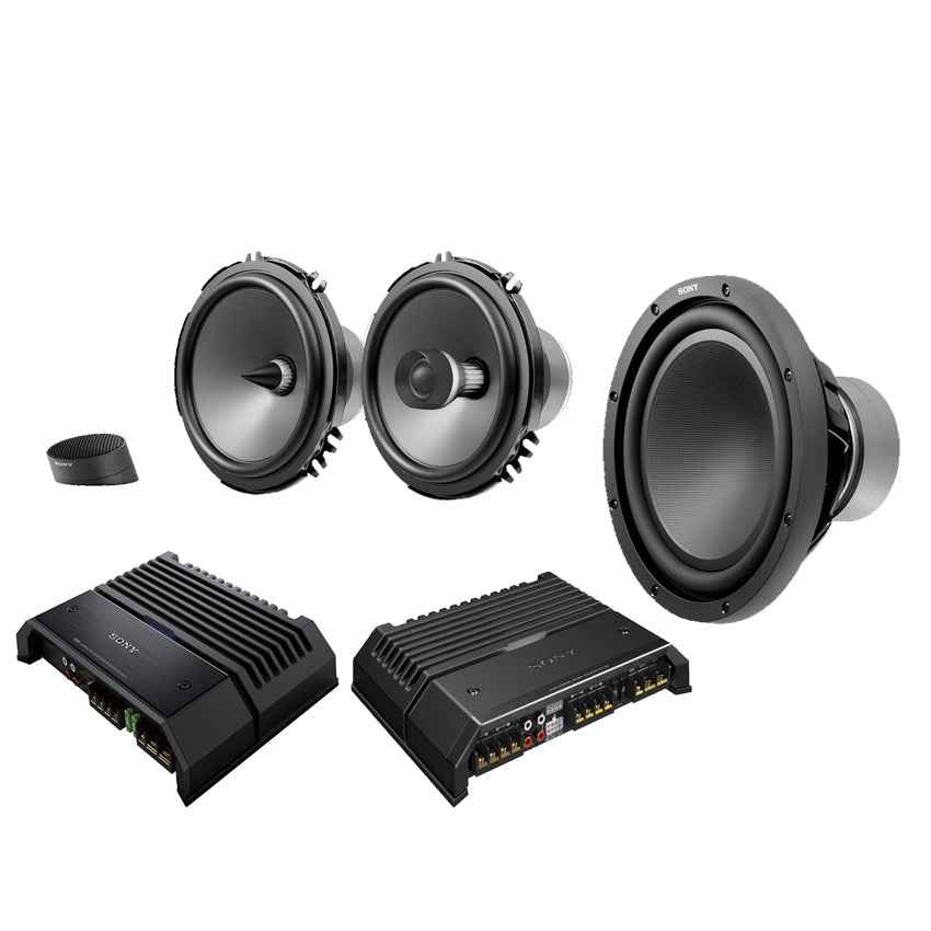 Sony Full Audio Pack featuring high-performance speakers and amplifiers for superior sound quality