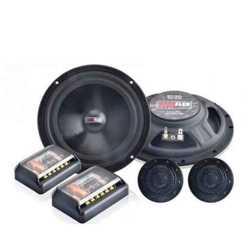 ZEROFLEX Shallow Mount Component Speakers 6 inch set including woofers, tweeters, and crossovers