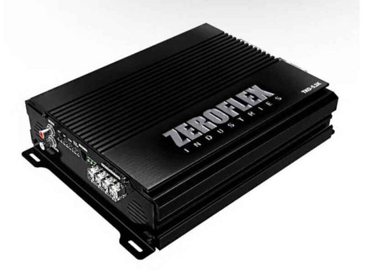ZEROFLEX TKO 5.1K Mono Amplifier black compact design with cooling fins and input connectors
